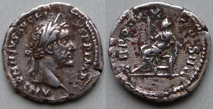 Antoninus Pius denarius, Ceres TR POT XX COS IIII